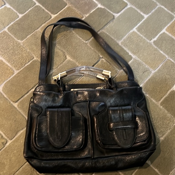 Vintage Leather Chloe Handbag with Lucite handles EUC - Picture 5 of 9